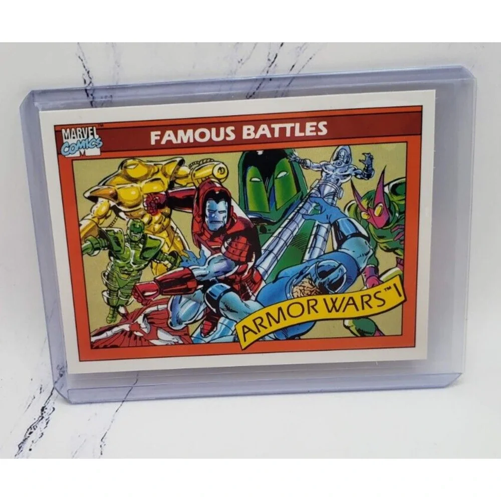 1990 Marvel Universe Series 1 Famous Battles Armor Wars #108